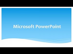 Microsoft PowerPoint - Computer Operations/Digital Literacy / ICT/CA/ ICDL