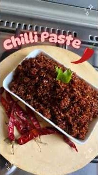 Easy Homemade Chilli Paste 🌶️🔥 | Spicy Chili Paste Recipe #shorts #chillipaste #homemade