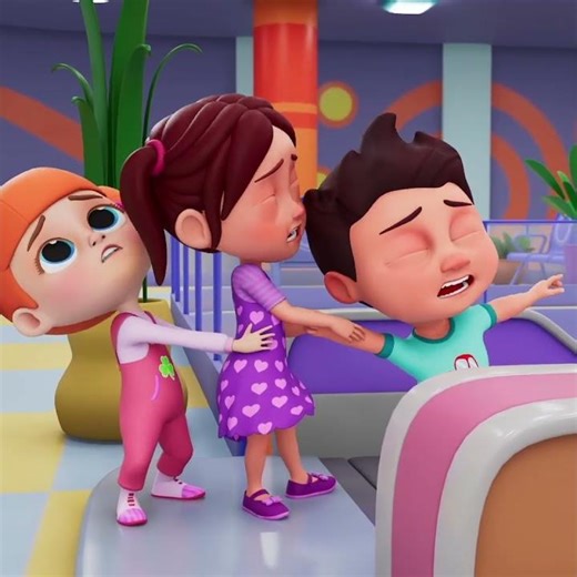 Danger! Don't play on the escalator 🛑 Safety Rules for Kids #NurseryRhymes #KidsCartoon #shorts