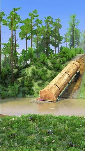 Extreme Big Logging Wood Truck Transport Skills