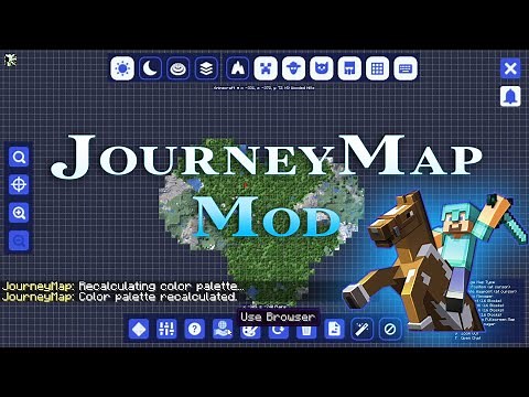 JourneyMap Mod 1.16.5 Gameplay - Comprehensive minimap for Minecraft