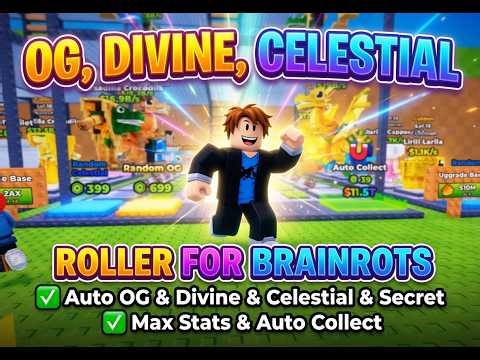 NEW 2026 Roller for Brainrots | Script (Auto Brainrots, Auto Shop, Rebirth)