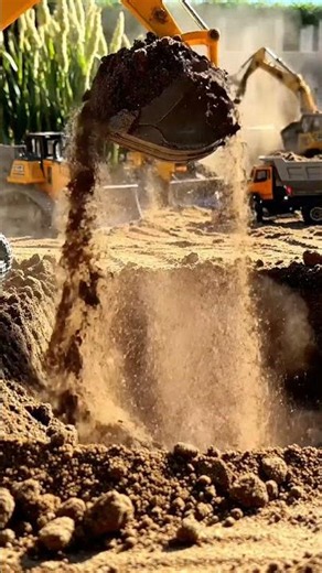 Satisfying Sandbox Digging with RC Excavator! 🚜