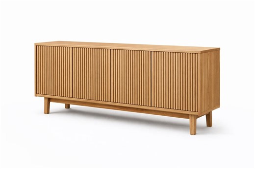 Modern Fluted Sideboard Cabinet Plans PDF | Mid Century Console Cabinet DIY - Etsy