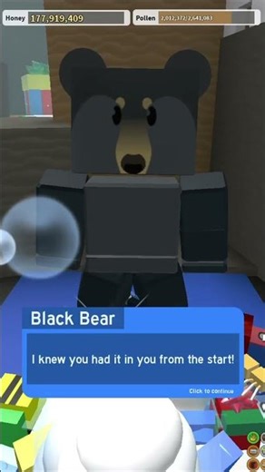 I got a DIAMOND Egg from Black Bear in Bee Swarm Simulator