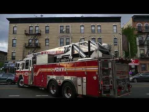 FDNY Ladder 123 and Battalion 38 respond to Box 1017