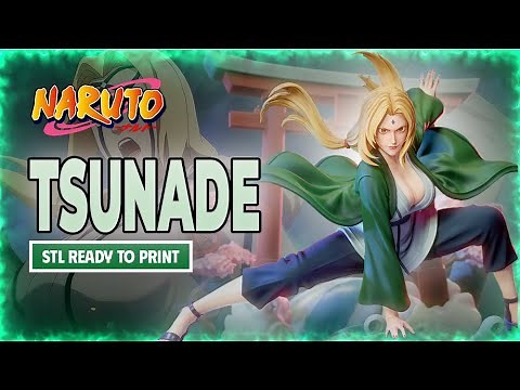 Tsunade Hokage Naruto - STL File From CWS to 3D Print #naruto