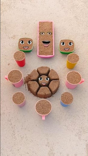 Oddly Satisfying Sand Cake Breaking 🫒Amazing ASMR Sand Cake Breaking Satisfying Vibes🥑#shortsfeed