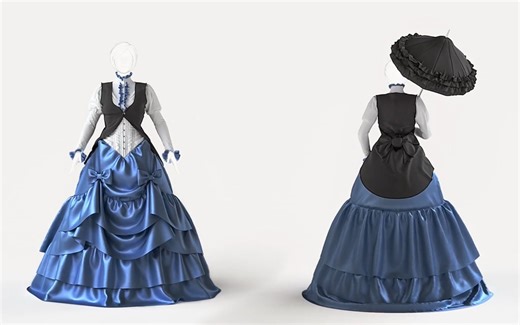 Marvelous Designer制作维多利亚礼服教程