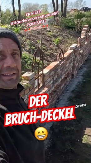 🧱 Trailer Garden Wall - The Broken Lid 😁 #construction #garden #craft #craftsmanship #building #s...