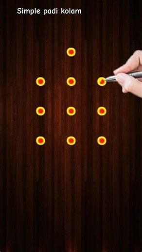 3 Dots Padi kolam ✨ muggulu #rangoli #kolam #trending #viral #dailykolam #shortsviral #shorts #yt