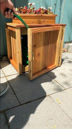 Outside Garden Storage with Planter Box!