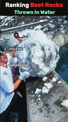 Ranking Best Rocks Thrown Into Water😲