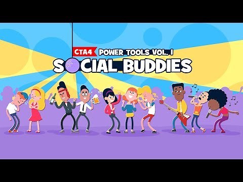 Cartoon Animator 4 - Content Pack: Power Tools vol. 1 - Social Buddies