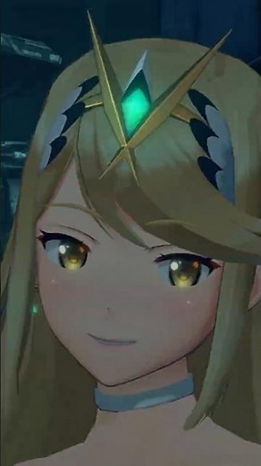 Not too much longer until we get to see Mythra's gorgeous smile in 4K 💛✨ #Xenoblade2 #Pyra #Mythra