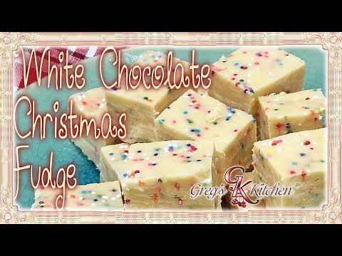 3 Ingredient White Chocolate Christmas Fudge