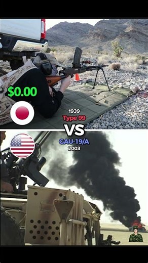 Type 99 LMG vs GAU-19/A | Operating Machine Gun Cost Per Shot Comparison