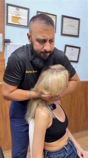 Russian Girl 😱#russian #chiropractic #asmr #physiotherapy #trending #viral #shorts