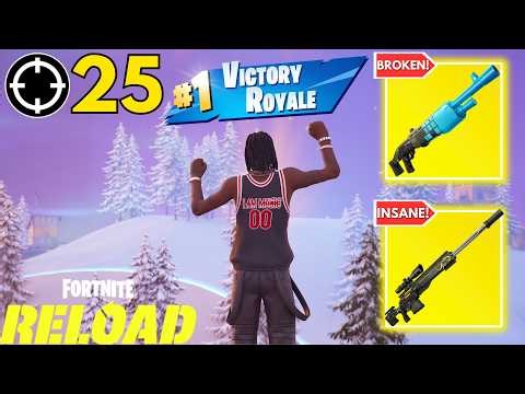 25 Kills on NEW Reload Map — Fortnite Elite Stronghold Map Gameplay🔥 | Chapter 7 Season 2
