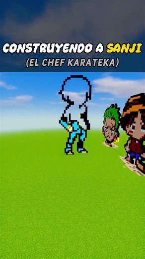 EL COCINERO DE LOS SOMBRERO DE PAJA! 👨‍🍳🔥 CONSTRUYENDO A SANJI EN MINECRAFT (PIXEL ART)