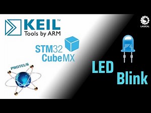 LED Blink in STM32f401RE using STM32CubeMX + Keil + Proteus