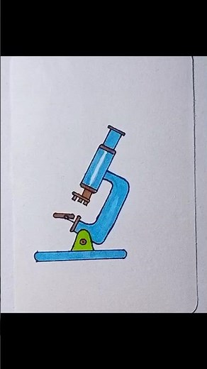 Easy microscope drawing | How to draw microscope | #microscope #shorts #easydrawing #drawoftheday