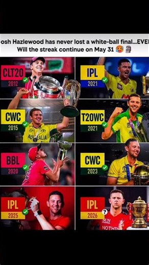🏆 The Ultimate Trophy Magnet: Josh Hazlewood's Iconic Legacy 🏏