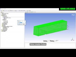 ✅ ANSYS CFX Tutorial - Free surface 3D - Part 1/2