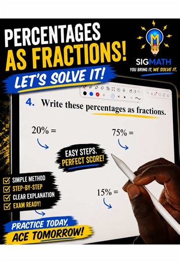How to Convert Percentages to Fractions Easily