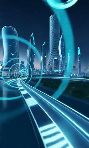 🚀 Flying Over a NEON FUTURE CITY! 🌆✨ (Epic Sci-Fi Drone Footage)