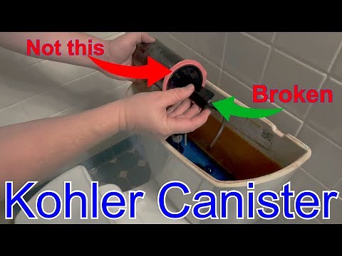 How to Replace Broken ￼Kohler Canister Flush￼ Valve to Fix Fast Running Toilet