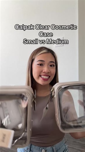 Calpak Cosmetic Case Size Comparison: Small vs. Medium