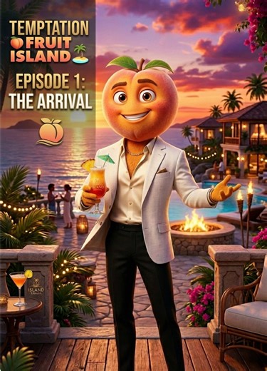 Temptation Fruit Island 🍑🏝️ #aistory #fruit #cinema #ai #aifruit | ai cinema