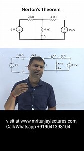 #Norton's theorem based Problem Solved With Tricks youtubelink►(https://www.youtube.com/c/MritunjayLecturespvt) #electricalengineering #gate #sscjee #uppcl | Mritunjay Lectures