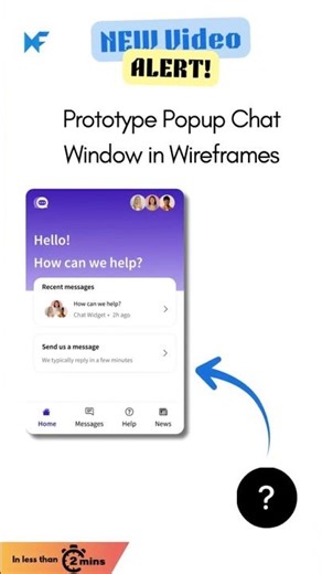 Prototype Popup Chat Window in Wireframes | MockFlow Prototyping