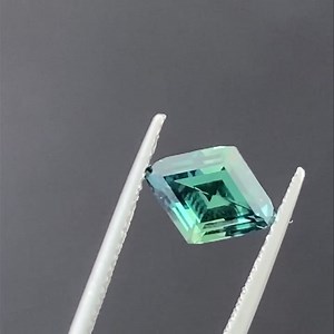 2.99cts, a clean Unheated teal green sapphire, with a Marvellous antique shape. | World Sapphire Gems