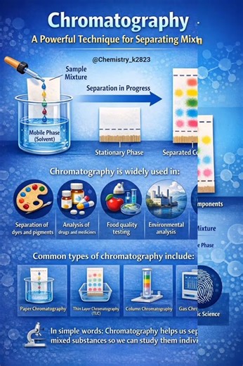 Chromatography – A Technique to Separate Mixtures #chemistry #chromatography #colors #mixture #plate