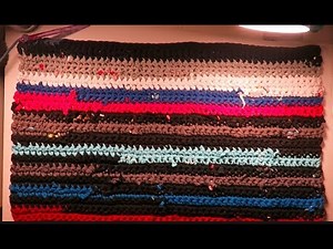 How To Crochet A Rag Rug With T-Shirt Yarn Tutorial
