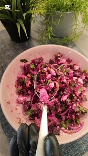 Healthy Beetroot & Feta Salad in 5 Minutes 🥗 | Easy Recipe#shorts #recipe #saladrecipe #easyrecipe