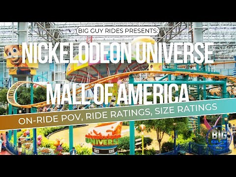 Nickelodeon Universe - Mall of America - Tour, Review, Ride Ratings, Size Ratings - Big Guy Rides
