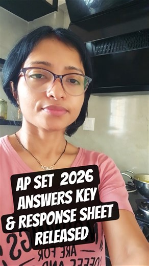 AP SET Answers Key & Response Sheet Released #apset