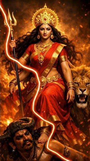 Calm Victory of Maa Durga ✨ #devotionalmusic #morningprayer#shorts