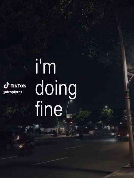 i'm doing fine #fyp #lyrics