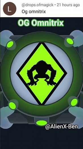 OG Omnitrix for my Subscriber @drops.ofmagick @AlienX-Ben #treanding #shortfeed #ben10classic