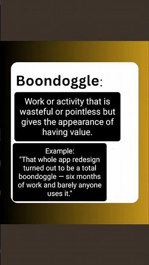 Boondoggle Meaning & Examples | Learn the English Vocabulary Word of the Day #english #vocabulary