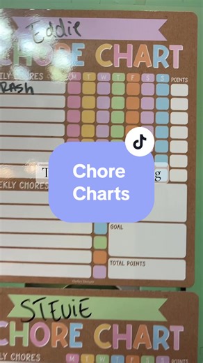These kids chore charts are so helpful and fun to fill out! #chorechart #kidschores #chores #cleantok #tiktokshopcreatorpicks