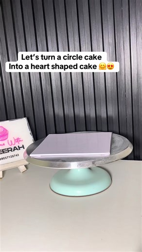 Transform Circle Cakes into Heart Shaped Delights