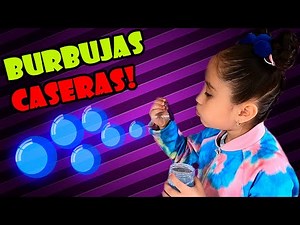 Como hacer BURBUJAS de Jabón FACIL y RAPIDO!! Manualidades para niños!