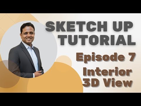 SketchUp Tutorial: Basic Living Room Interior Design for Beginners (Marathi)