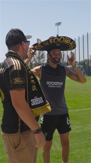 Members of The 3252 leadership made a special appearance at training today. #LAFC x The 3252 | Los Angeles Football Club